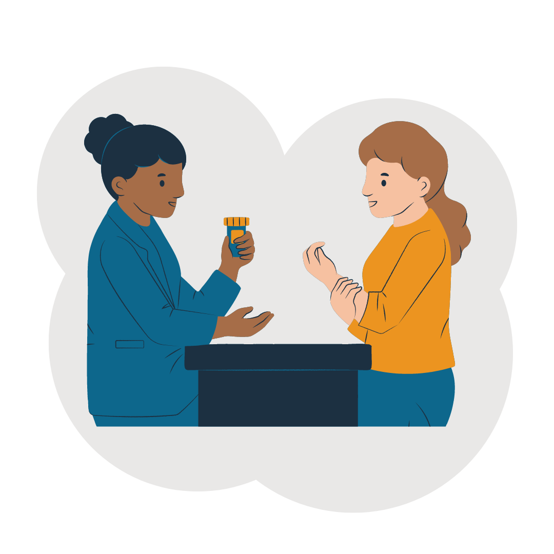 How online prescription refills work — affordable consults starting at $50, 30-day supply available, pickup at your local pharmacy.